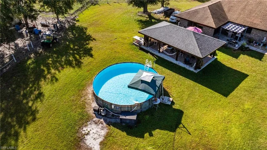 Aerial view of property and surrounding area