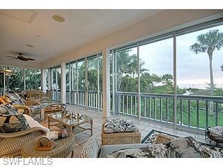 PRE-Storm Gulf View from Screened Lanai