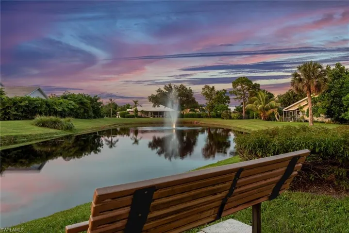 Steps from your front door is a restful place to enjoy sunsets