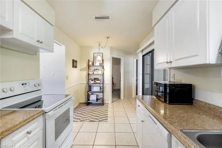 Unit #2 Kitchen and dining area