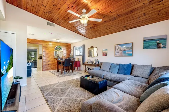Unit #2 Living and dining area
