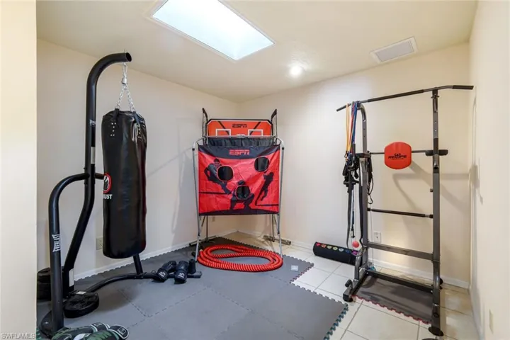 Unit #2 Guest bedroom #2 used as workout room