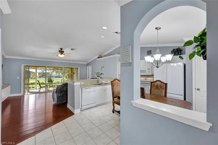 Tiled entry way