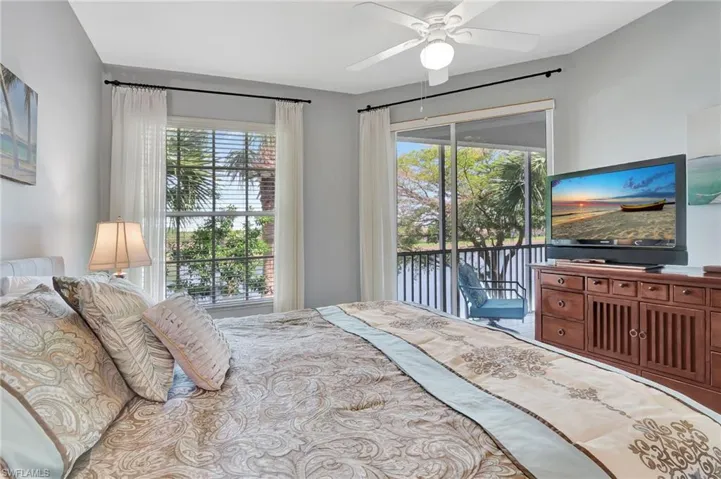 Enjoy your morning or evenings outside! Fully furnished primary bedroom