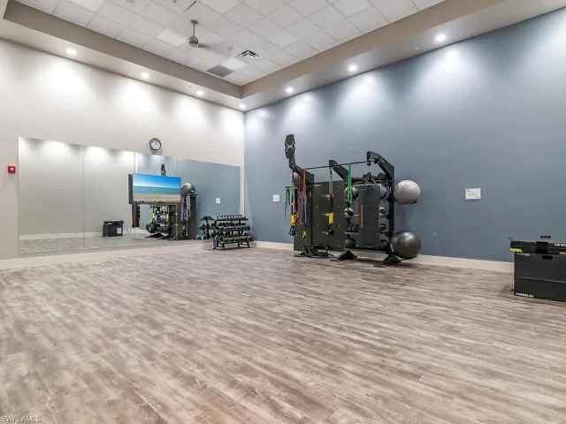 Fitness room for group or private classes
