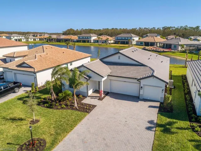 This gorgeous Manor Home, Richmond floor plan, offers over 2700 sf of living space, 4 bedrooms plus a den, 3 full baths, a 3 car garage, and a beautiful water view!
