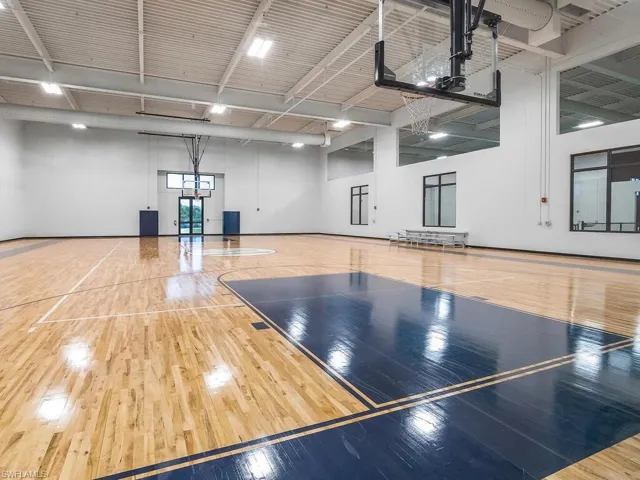 Indoor full size basket ball court
