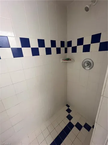 Bathroom with tiled shower