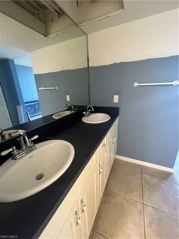 Bathroom with dual vanity