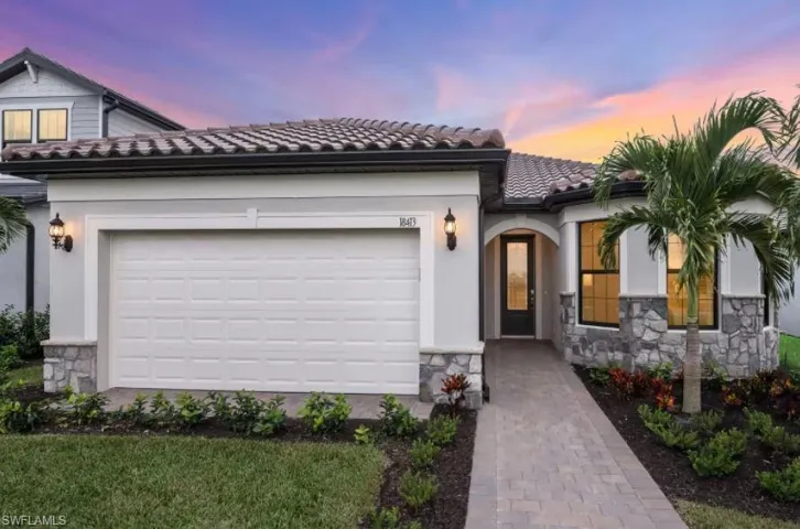 Exterior of similar home - FM2 with stone detail