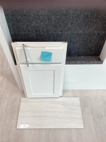 Design selections for laundry room