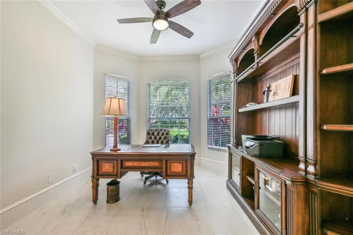Office/Den on the left hand side as you enter the house