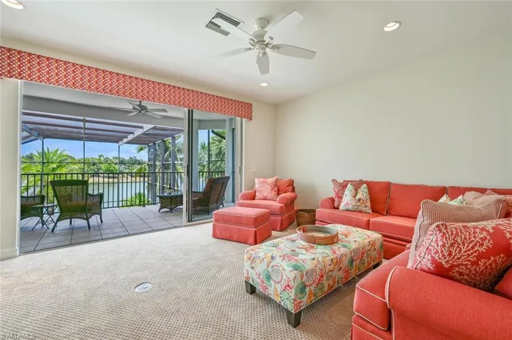 2nd floor living area w/sliders to the private balcony