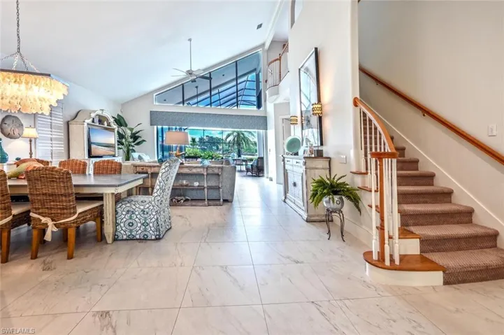 Great Room and Stairs that lead to the second floor