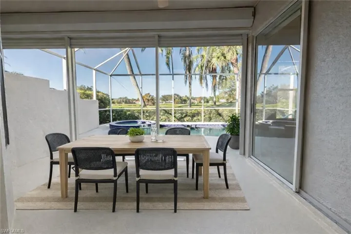 Virtually staged patio