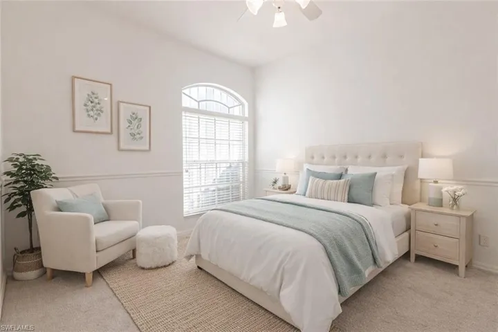 Virtually Staged Guest bedroom
