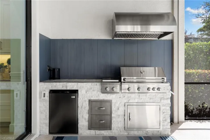View of patio / terrace featuring exterior kitchen