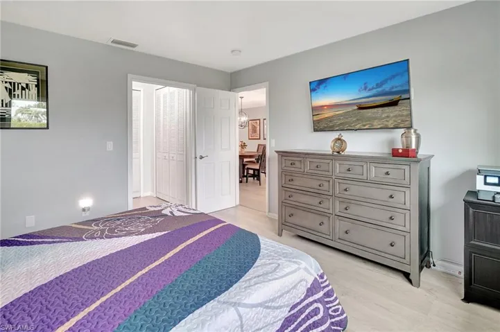 Bedroom featuring light wood-style floors