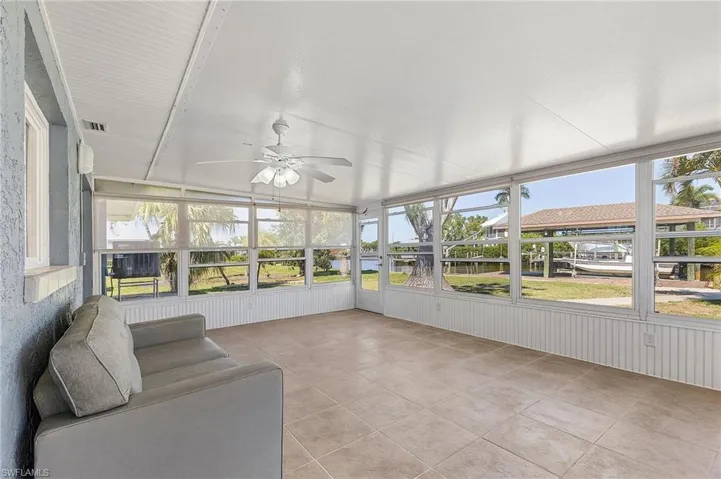 Wonderful views of the canal and back yard from this all-purpose with a/c.