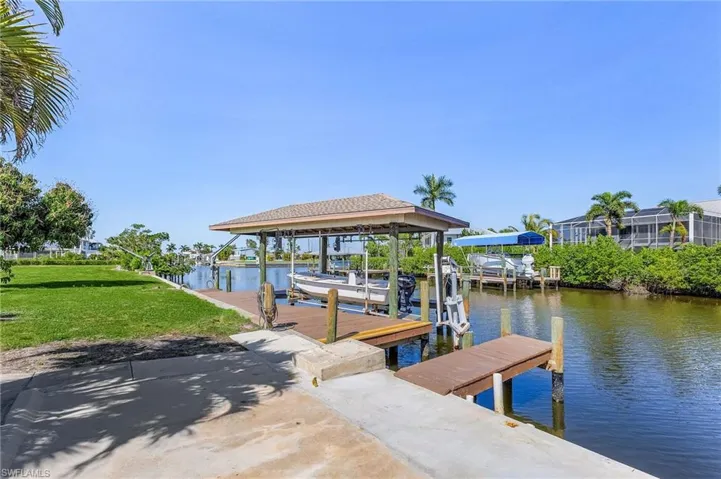 Covered Boat lift.