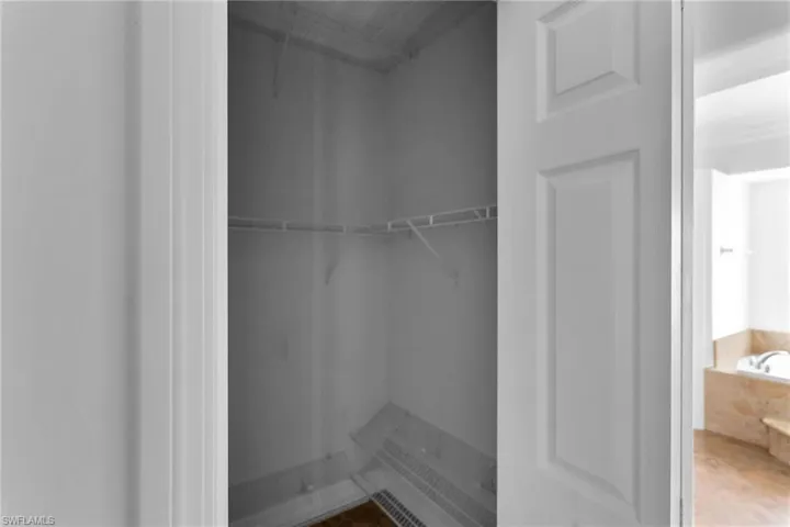 View of spacious closet