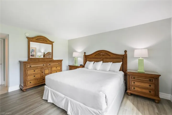 Bedroom featuring light wood-style flooring