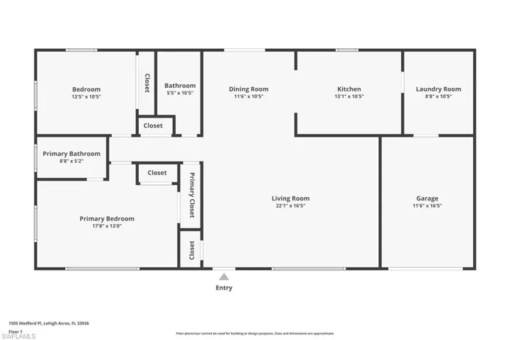 1505  Medford  PL, Lehigh Acres, FL 33936
