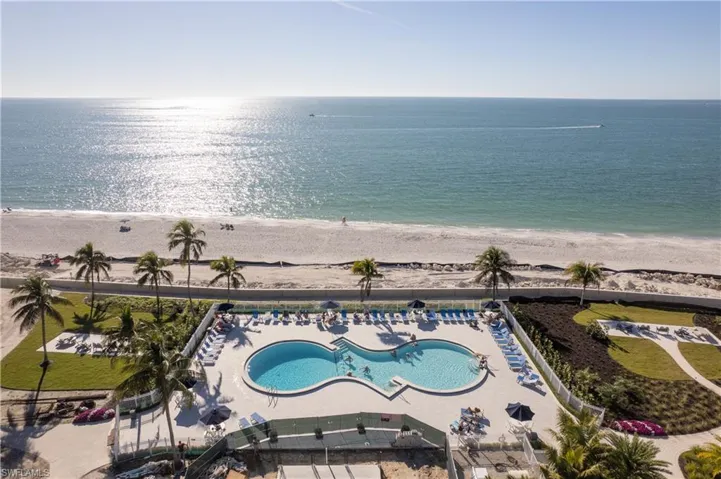 Largest pool on Bonita Beach! Pool House is in the process of being built behind pool.