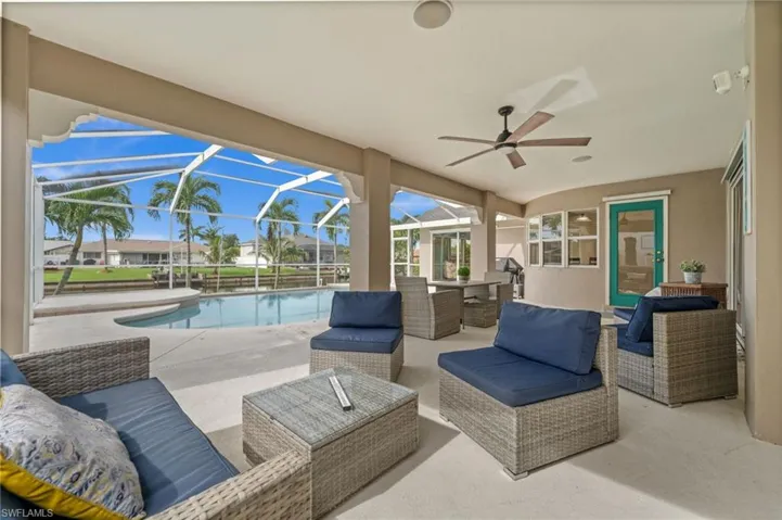 Enjoy SW Florida! This undercover lanai provides "additional rooms" and outdoor living.