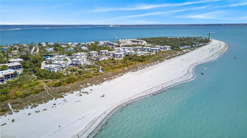 Drone / aerial view of a nearby body of water