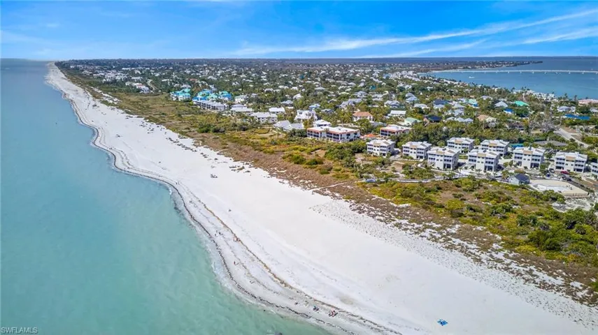 Drone / aerial view of a large body of water