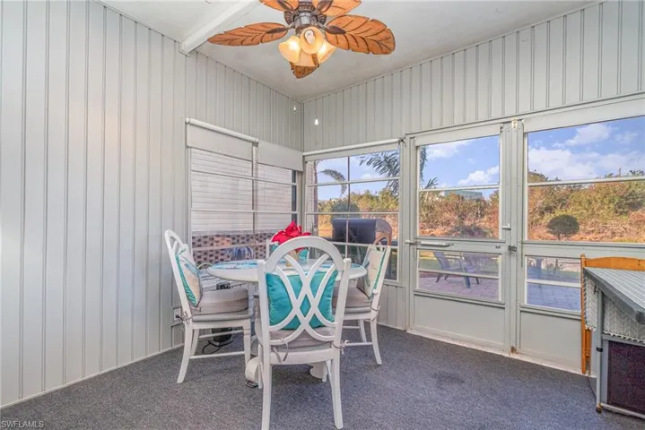REAR SCREENED SUN ROOM