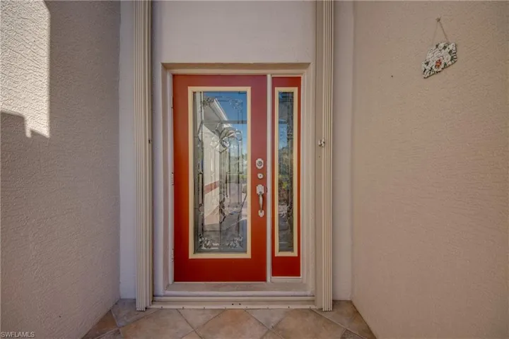 Gorgeous leaded glass front door