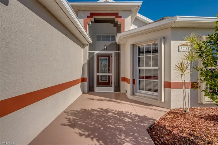 Screened front entry