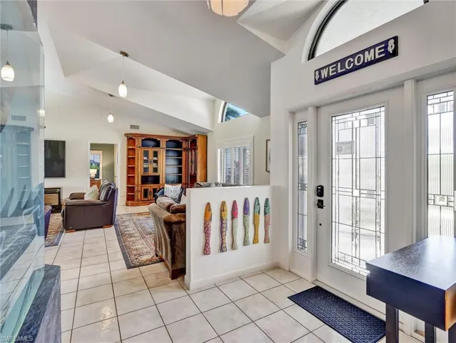 The sunny foyer welcomes you to "The Mermaid Manor"