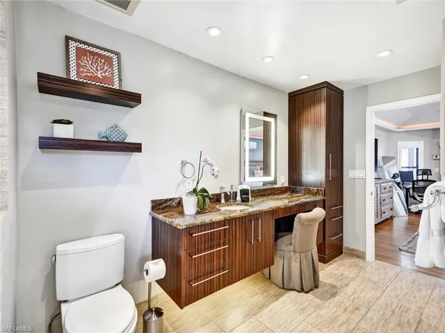 The Lady's vanity area