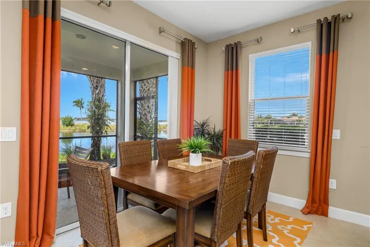 Entertain guests or enjoy family gatherings in the open dining space while taking in the amazing views beyond.