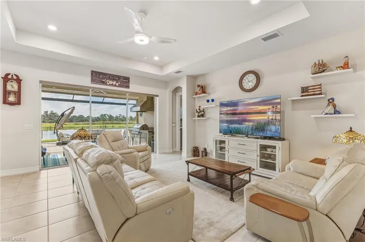 Living Area With Lake View