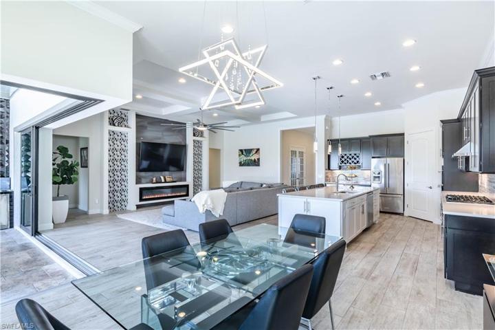 dining to living area