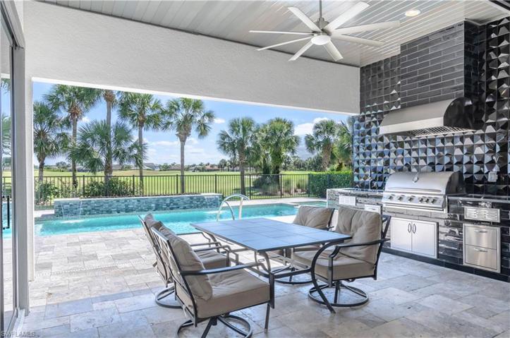 lanai outdoor kitchen to pool