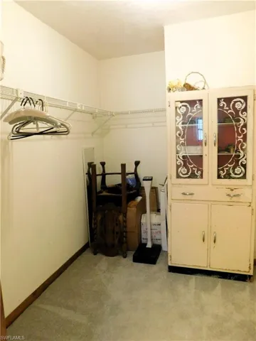 Huge walk in closet in Master bedroom