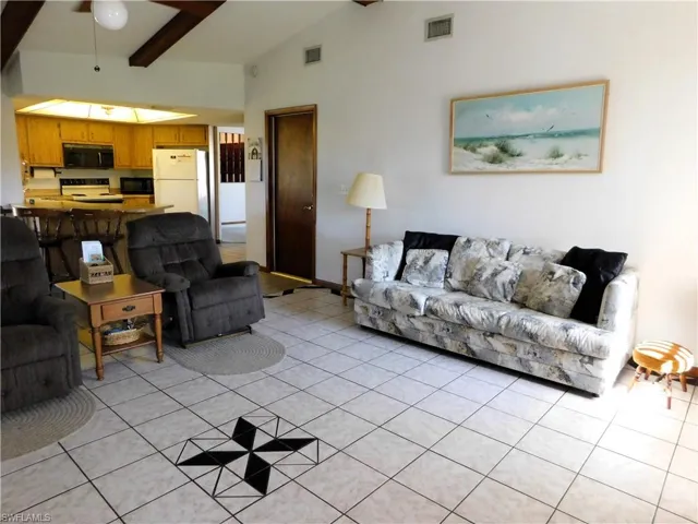 Spacious Family room has entry to the garage