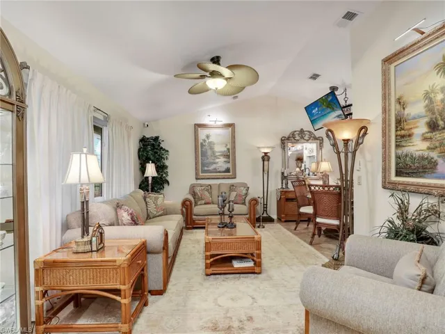 Living room cathedral ceiling