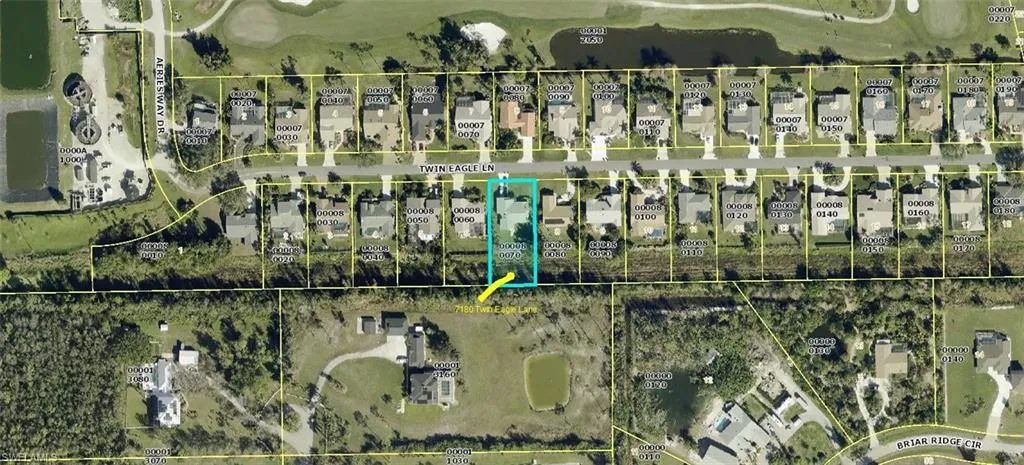 Here's where 7180 Twin Eagle is situated within the Eagle Ridge community. Flood Zone X. HOA fees are very low compared with others in the neighborhood. Plus you get Blue Stream internet with your dues if you opt in.