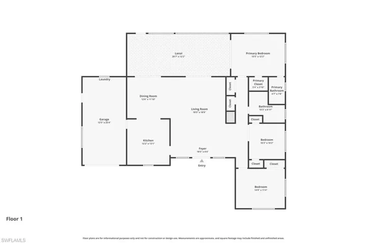 View of floor plan / room layout