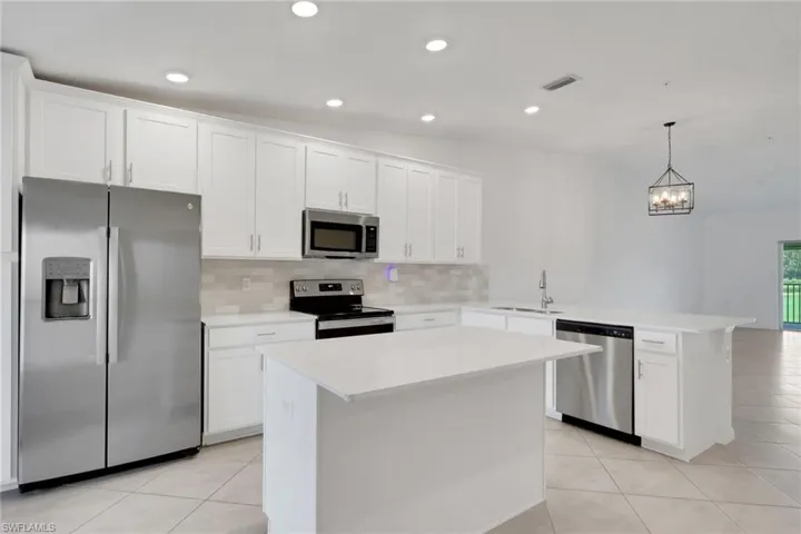 Kitchen with island