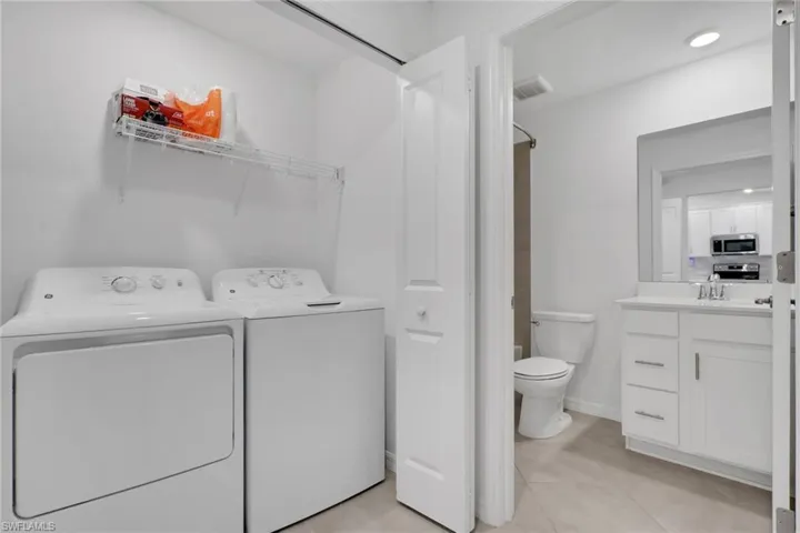 In-unit laundry for convenience