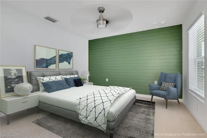 2nd bedroom / Virtually staged