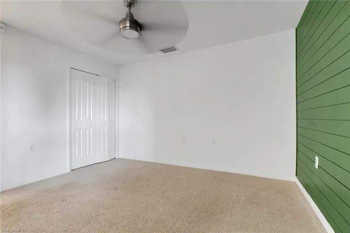 2nd bedroom with accent wall