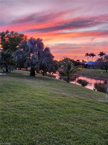 Sunset from backyard
